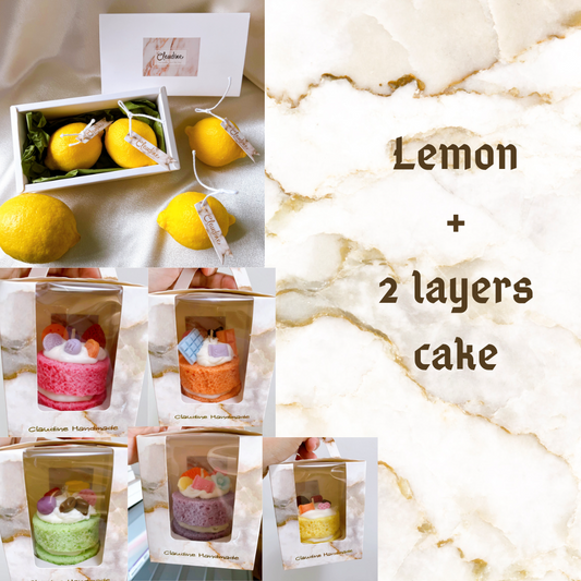 Lemon+ 2 layers cake